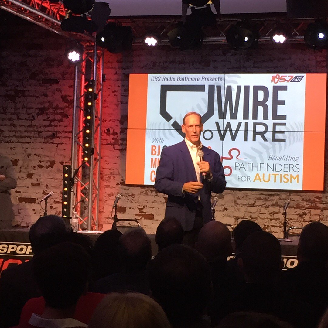 Path_For_Autism's tweet image. THANK YOU for tuning into #WireToWire w/ @RobLongSports @1057TheFan @cbsbaltimore &amp;amp; @Orioles legends of the 97 season!