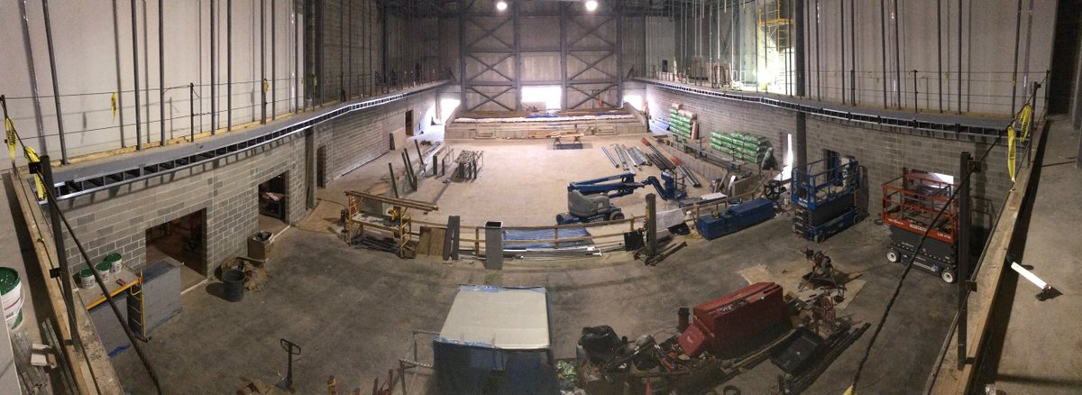Sneak peek of progress inside of the Glazer Music Performance Center! bit.ly/2yQeP1V #NazarethCollege