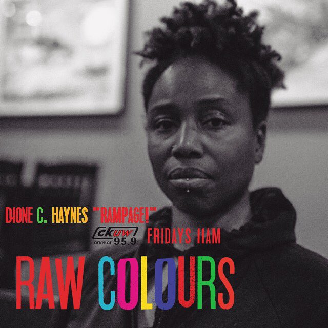 RawColours's tweet image. Tomorrow comedian, writer and poet Dione C. Haynes aka rampage! on @ckuw 11AM 👏🏿👏🏾👏🏽 #TuneIn #Podcast #RealTalks #Winnipeg #BlackWomynMagic