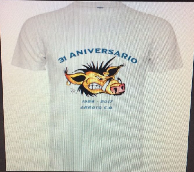 arroyocb's tweet photo. TAMBIÉN TENEMOS A LA VENTA POR 8€ LA CAMISETA CONMEMORATIVA DE LOS 31 AÑOS QUE LLEVA NUESTRA ESCUELA EN PIE. NO TE QUEDES SIN ELLA!!!! https://t.co/mFkqAkoKYp