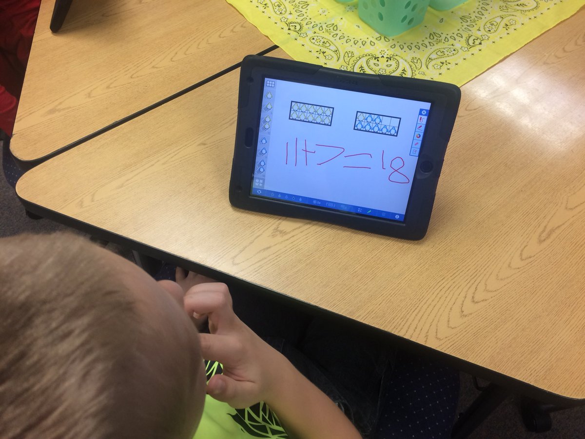 techytamara's tweet photo. Using #NumberFramesApp to solve math problems about different animals! @InmanSchools #DriveStudentSuccess #ProblemSolvers @munschlover https://t.co/LK3uncWoxZ