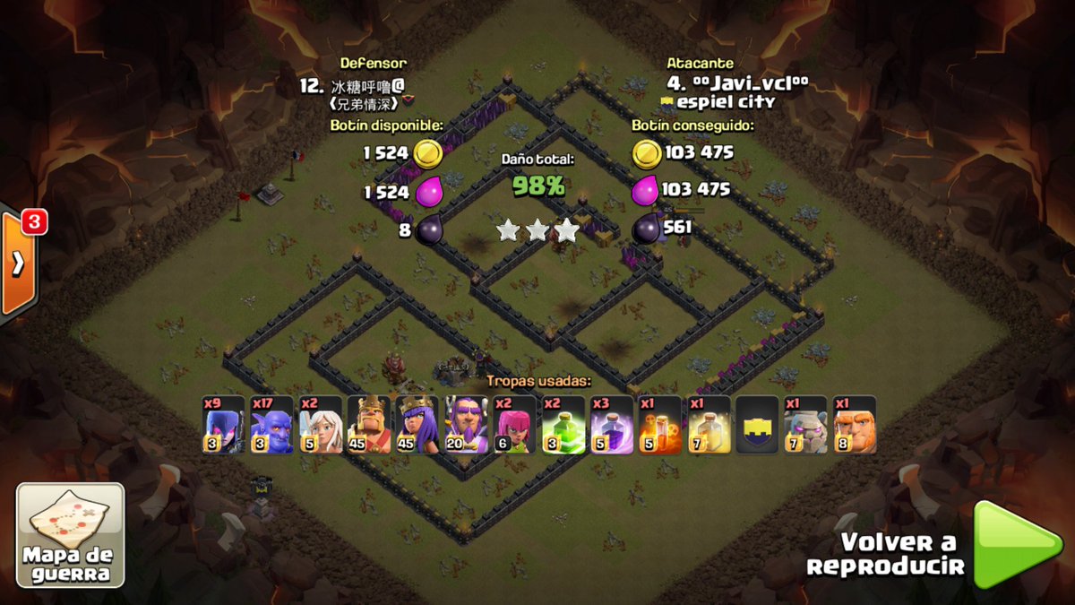 2 war seguidas @cocdestinofinal @CWC_Gibraltar <a href="/LuigiCordova85/">Luigi Cordova</a> @MrCrisreadyCOC <a href="/cris_coc1/">CRIS</a> gracias a <a href="/EspielCity/">Espiel City</a> x la acogida
