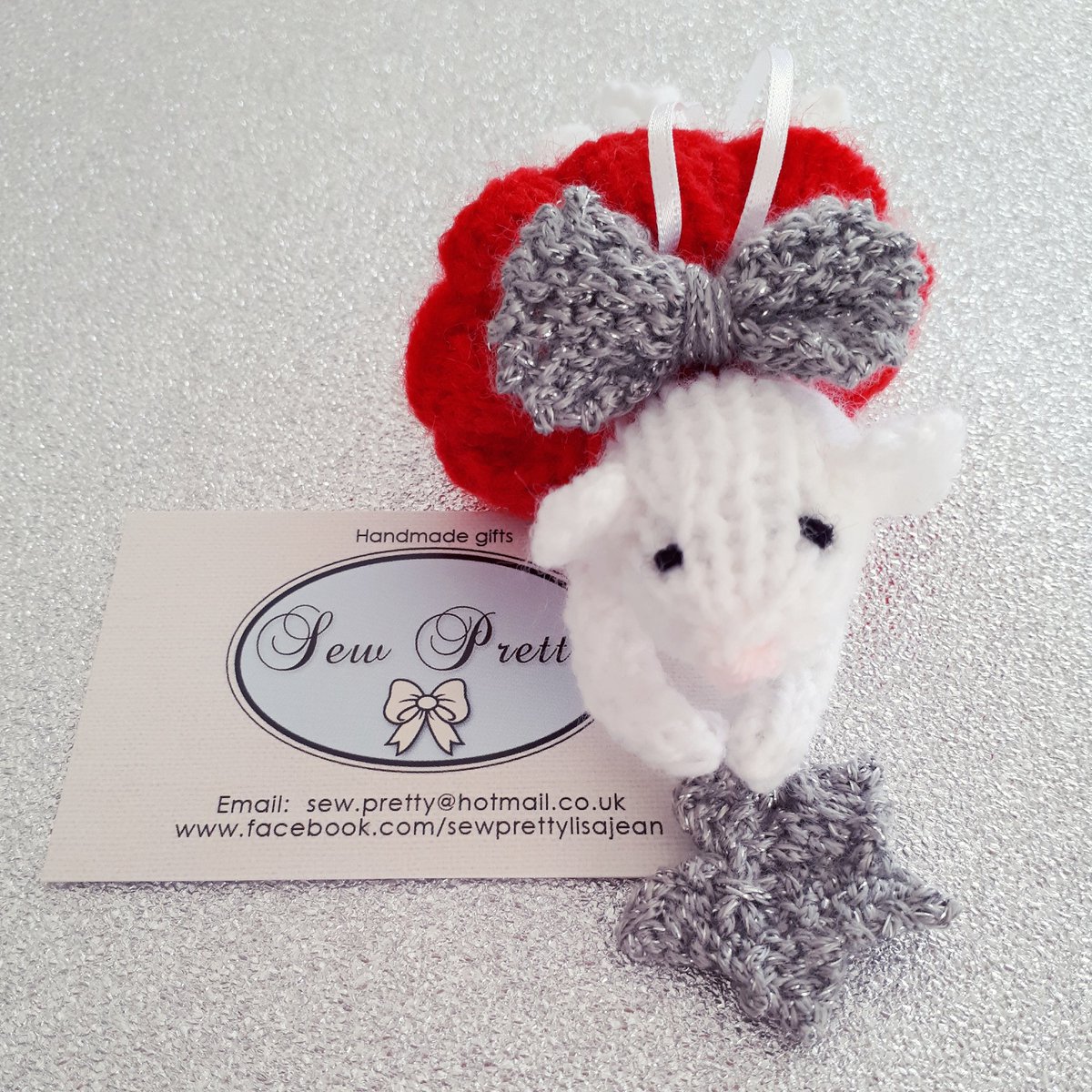 SewPrettyLisa's tweet photo. Christmas mouse 🎄🐁🌟 https://t.co/gXvMd9z0lx