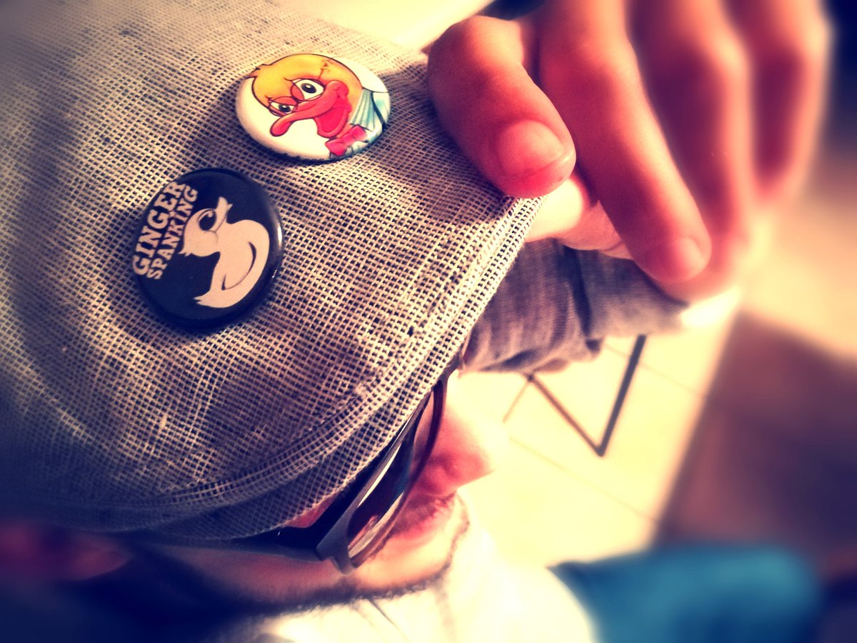 gingerspanking's tweet photo. New CD, new merch, news badges... Let's Spank bro... https://t.co/WbICFtGztD
