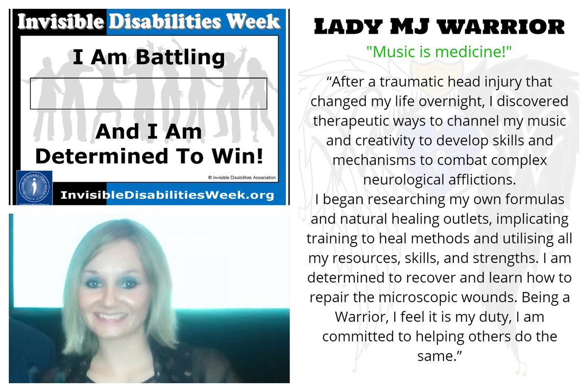 LadyMJwarrior's tweet image. INVISIBLE disabilities week @InvDisabilities #InvisibleDisabilitiesWeek #InvisibleDisabilityawareness #invisibleillness #LadyMJwarrior 🎵😇🎵😇🎵