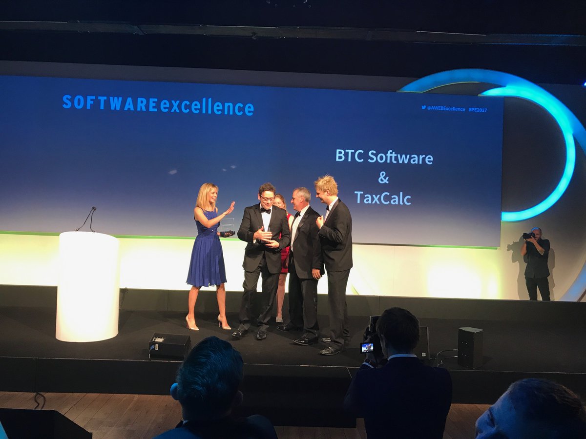 taxcalc's tweet photo. We’re absolutely delighted to win the Tax Software, Accounts Production and Practice Suite Awards!! 😍🎉  #PEW17 #PEW2017  #TaxCalc https://t.co/YguZ0v5kap
