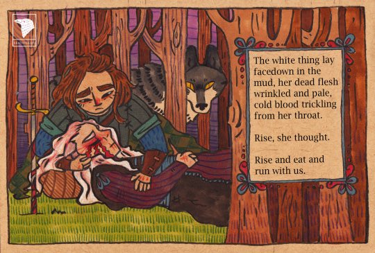 Someone illustrated Arya murdering Lady Stoneheart 😣😭