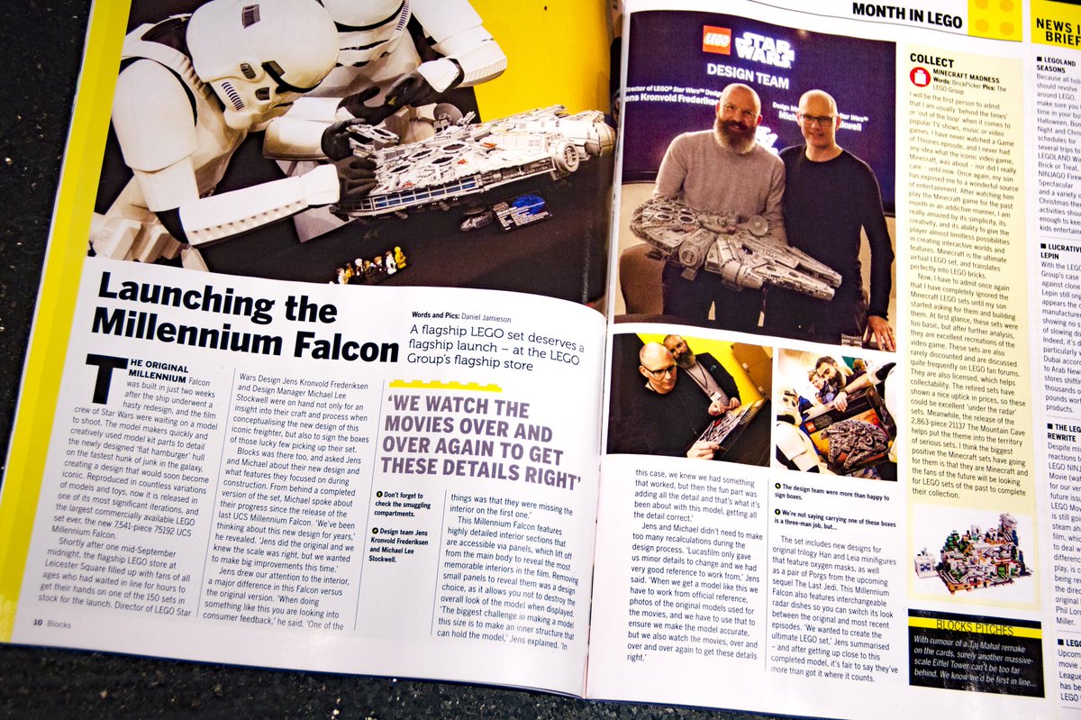 MacroUniverse's tweet image. I got to check out the UCS Millennium Falcon Launch, take some shots and write about it for @blocksmagazine!