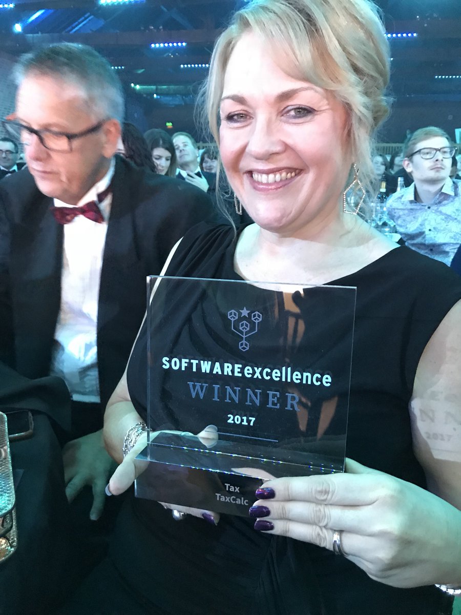 taxcalc's tweet photo. We’re absolutely delighted to win the Tax Software, Accounts Production and Practice Suite Awards!! 😍🎉  #PEW17 #PEW2017  #TaxCalc https://t.co/YguZ0v5kap
