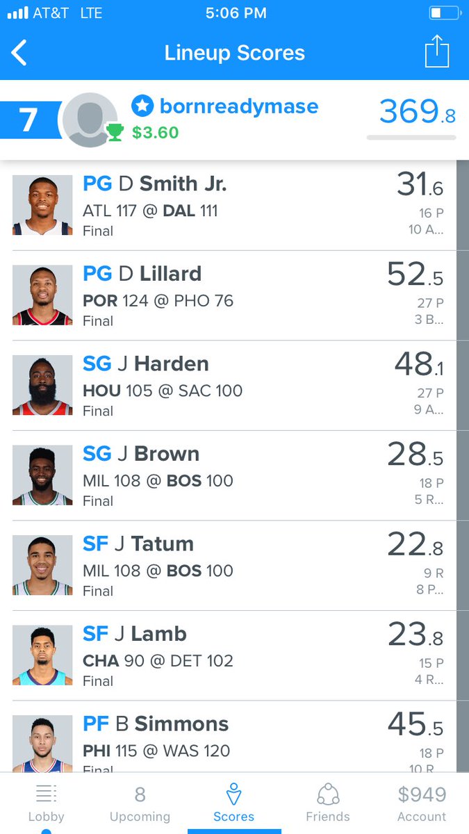 FreddyFanduel's tweet photo. Great 2nd night! Let’s keep it goin https://t.co/FzgZtxJXvs