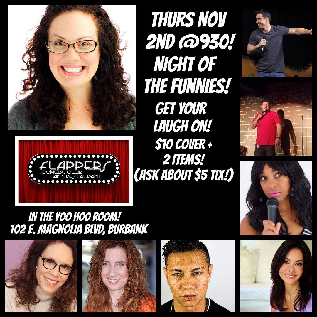 tonyfinckcomedy's tweet photo. Come check out Tony Finck at Flapperβs in Burbank on November 2 if youβre in the mood for belly laughs. #comedyontap #milkoutyournose https://t.co/HkWPJB0A0j