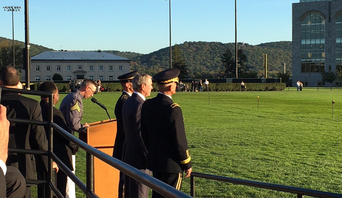 Commandant_USMA's tweet photo. Thayer Award Review. #presidentbush https://t.co/8hNT3MqUgx