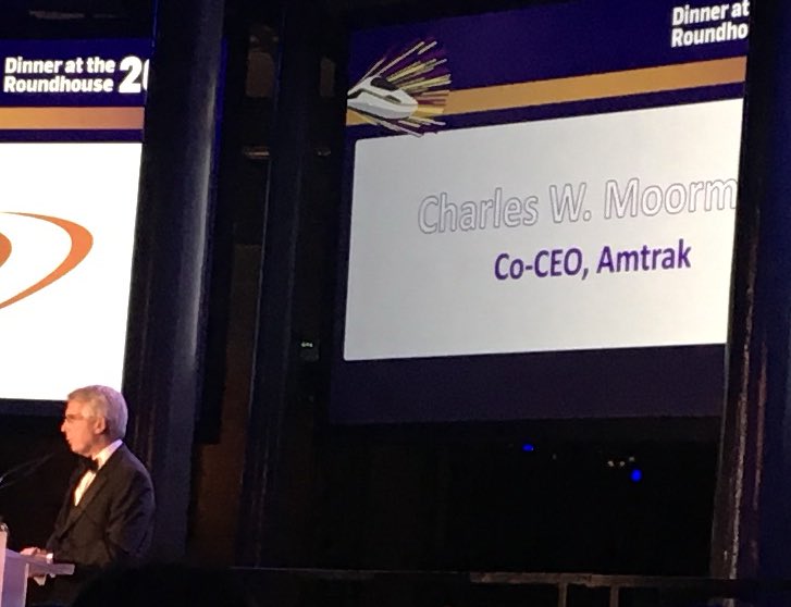 RichardBeevers's tweet photo. Simple statement from CEO @Amtrak Railways are not about tech or processes but ‘improving people’s lives’. If only UK TOCs could get that! https://t.co/DM6T95LpRU