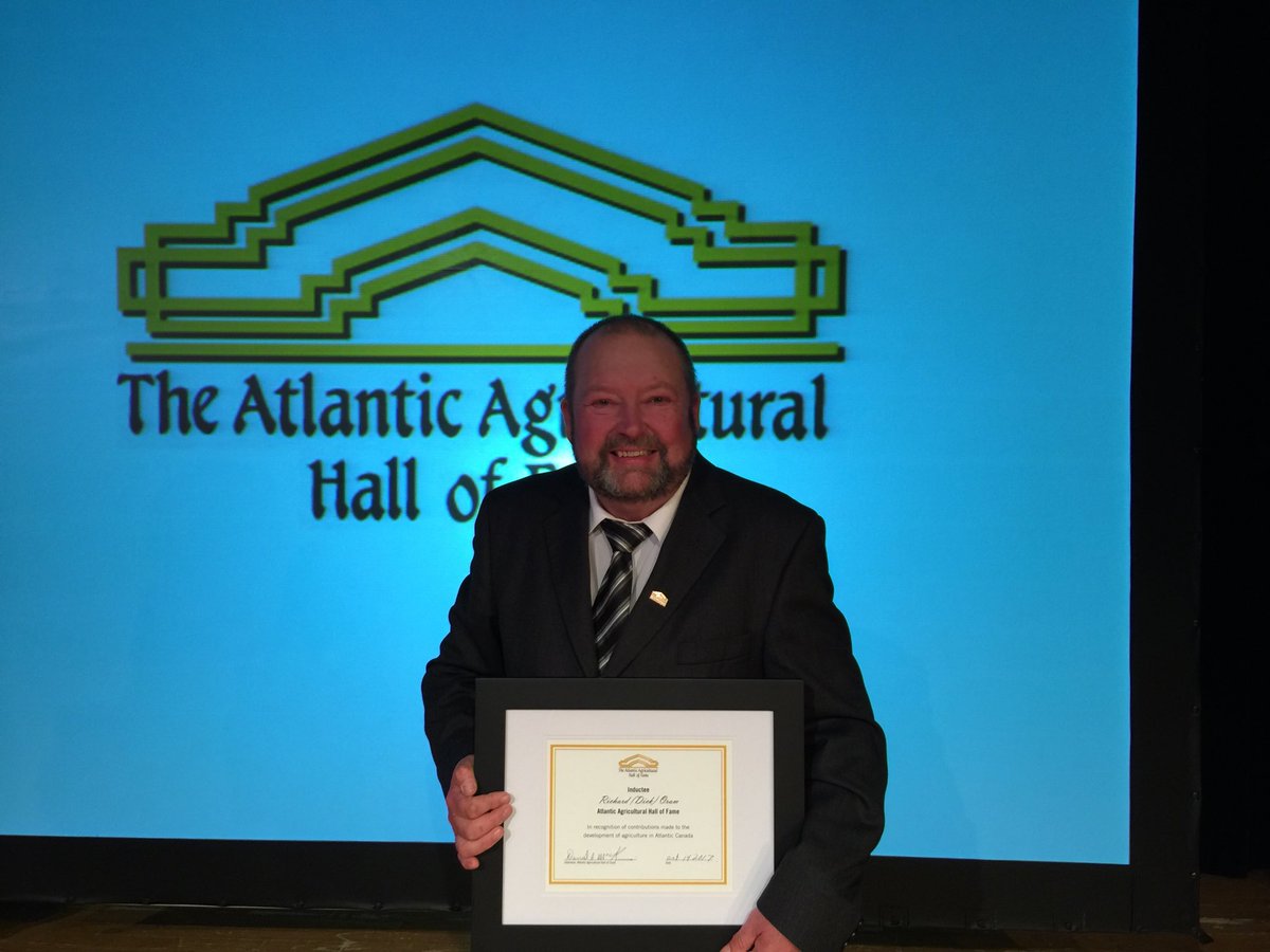 cmacdonald_c's tweet photo. Congratulations to Dick Oram for today’s induction into the Atlantic Agricultural Hall of Fame #nlagriculture  @NLFarms https://t.co/TnWBguTwpG