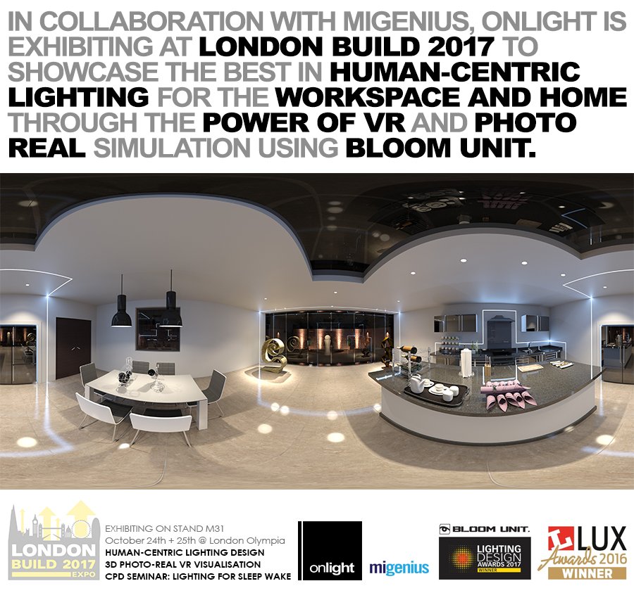 Lighting design meets VR at #LondonBuild in a weeks time! Come see #Human-centric #Lighting through #VirtualReality by yours truly.