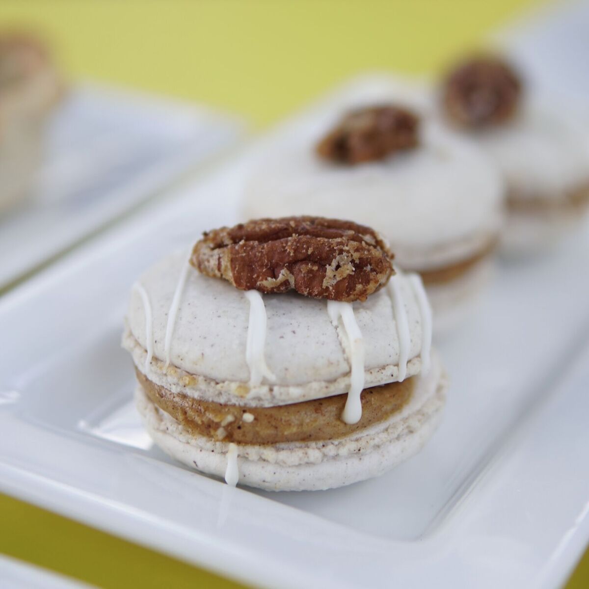 So much pumpkin in one little bite. Our pumpkin spice macarons hit the mark with every pumpkin lover out there. Don’t miss out.