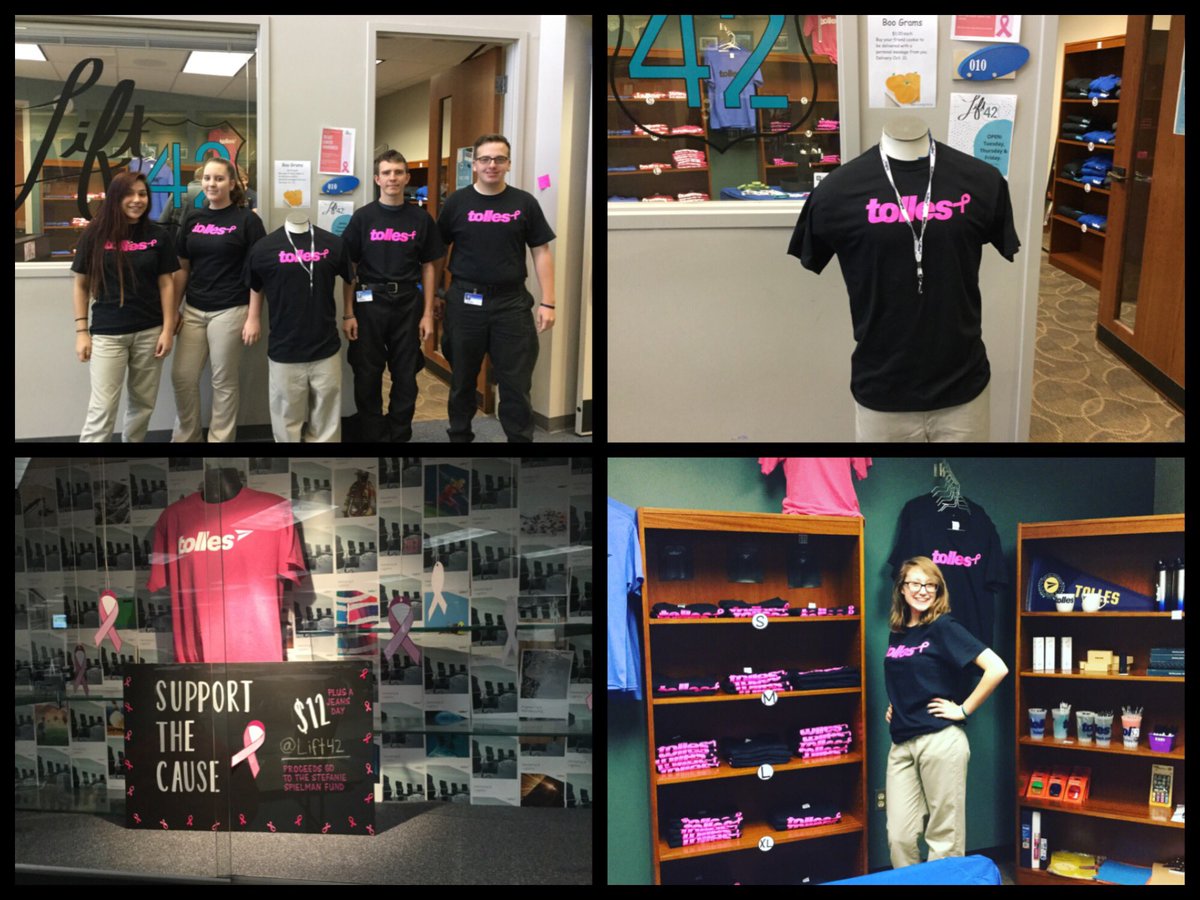 lift42's tweet photo. If you haven’t bought your Breast Cancer Awareness shirt for $12... GO GET IT BEFORE THEY’RE ALL GONE!!😱 Wear jeans Oct. 27th 😁👖 https://t.co/7H8eJciWQA