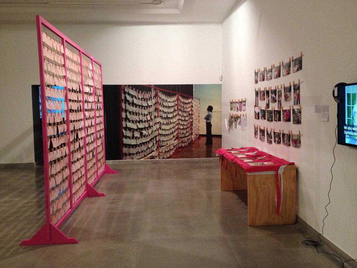 SistemaCreacion's tweet photo. ¿Revolución o participación? muestra que Mónica Mayer #FoncaSNCA presenta en @cervantino @Pintomiraya #FoncaArtesVisuales https://t.co/OglV7BolnE