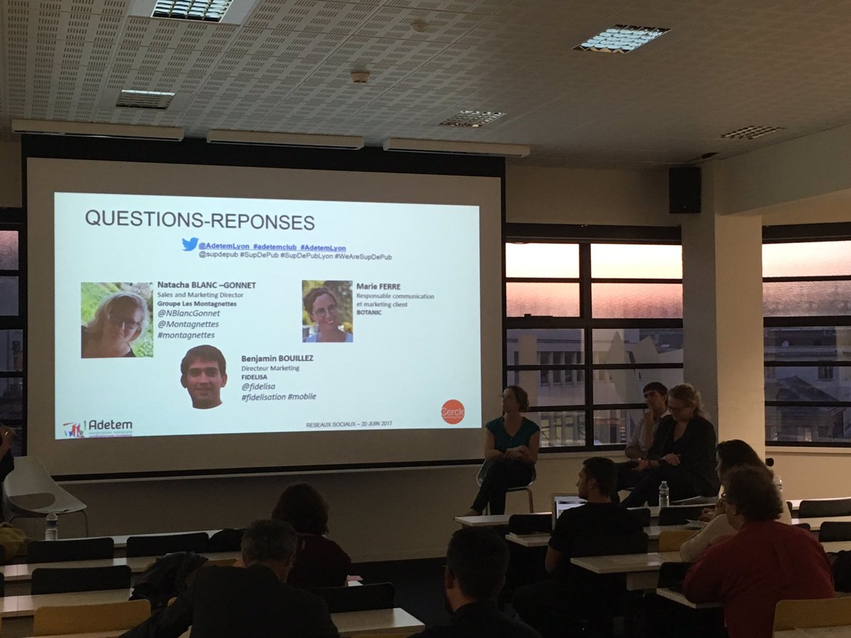 Table ronde autour des méthodes pour fidéliser ses clients @AdetemLyon avec  <a href="/NBlancGonnet/">Natacha Blanc-Gonnet</a> <a href="/Montagnettes/">Montagnettes</a> <a href="/fidelisa/">Fidelisa</a> et BOTANIC!