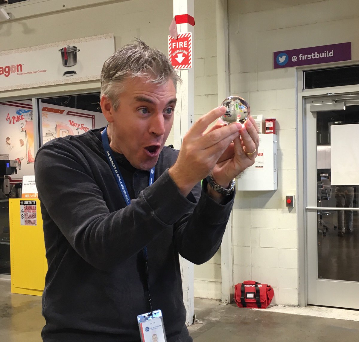 larryportaro's tweet photo. Ok I admit..we get pretty excited about clear ice at @firstbuild https://t.co/5d0ZcEz1NF