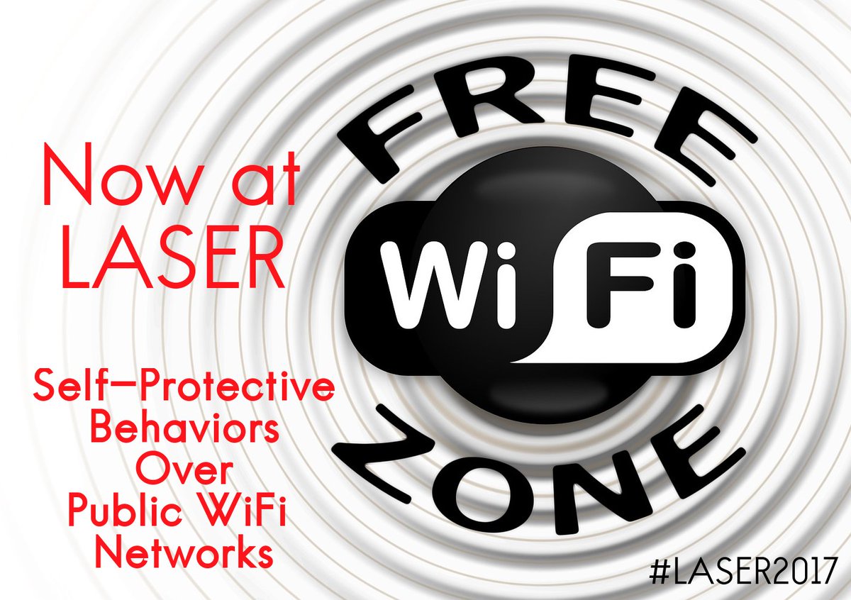 LASER_Workshop's tweet photo. Now at LASER: Self-Protect Behaviors Over Public #WiFi @david_maimon @UofMaryland @UMDCriminology #LASER2017 https://t.co/F5sTwiLNMf https://t.co/c4FuNjuool