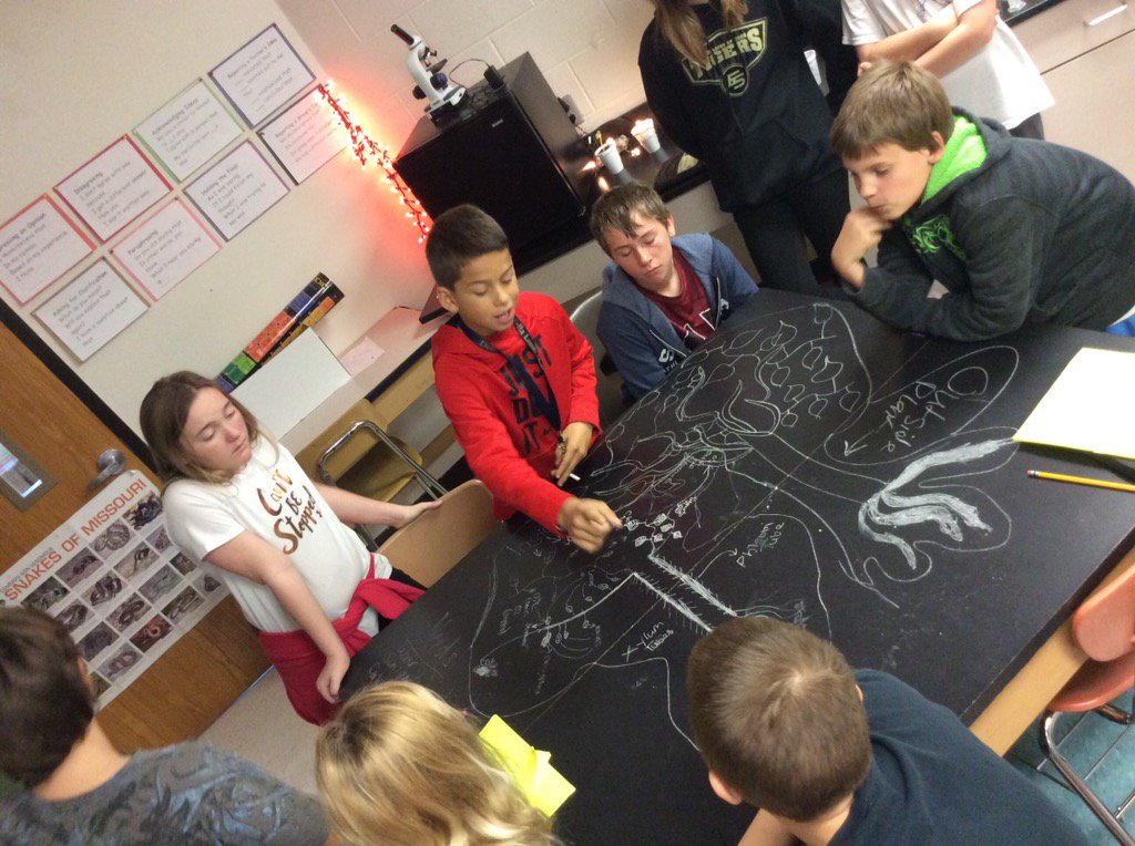 DebbieGatrel's tweet photo. Photosynthesis chalk talk! #ESMSBestYearEver https://t.co/9mzL9vkHHk