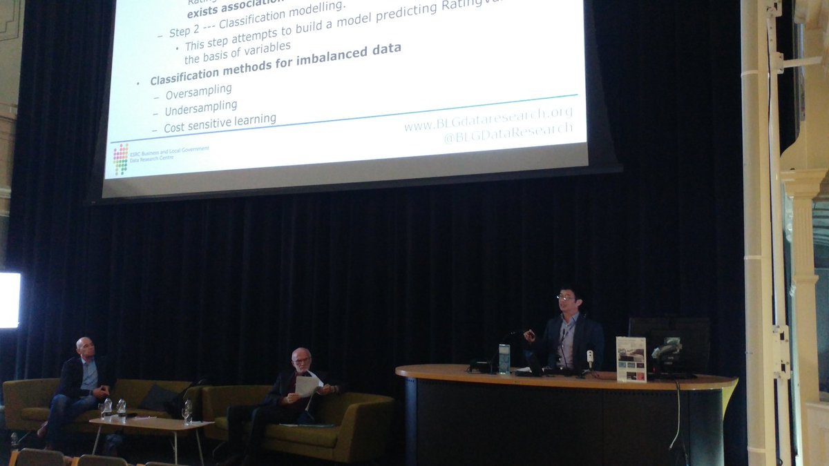 BLGDataResearch's tweet photo. In his first project example Dr Shaomin Wu from @UniKent explores the relationship between food hygiene & environmental factors #BigDataCan https://t.co/V5AqX05pGS