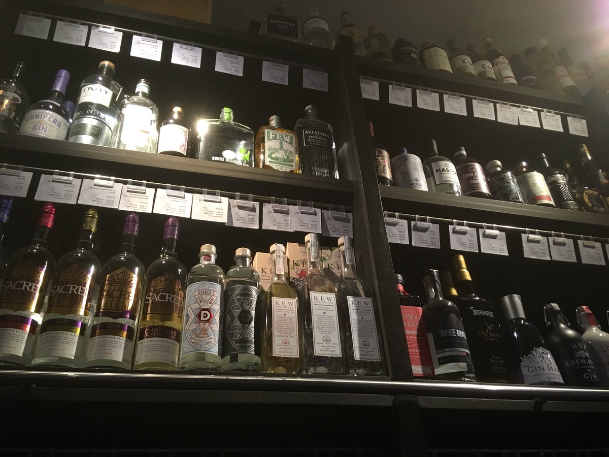 hangingditch's tweet photo. It’s #internationalginandtonicday We’ve a huge number of options to drink in or take away #WallOfGin . You know what you need to do! https://t.co/8HzS7umAON