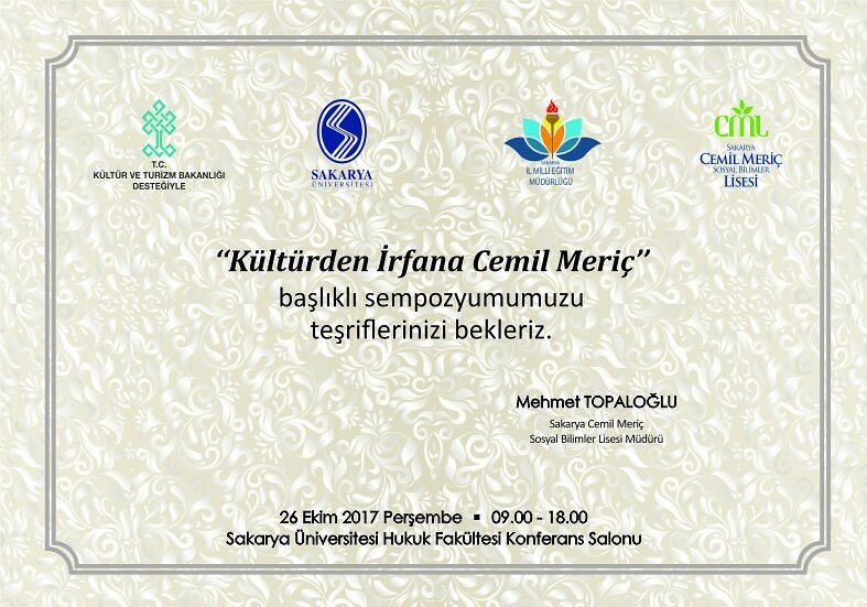 CemilMeriçSempozyumu (@cmlsempozyum) on Twitter photo 