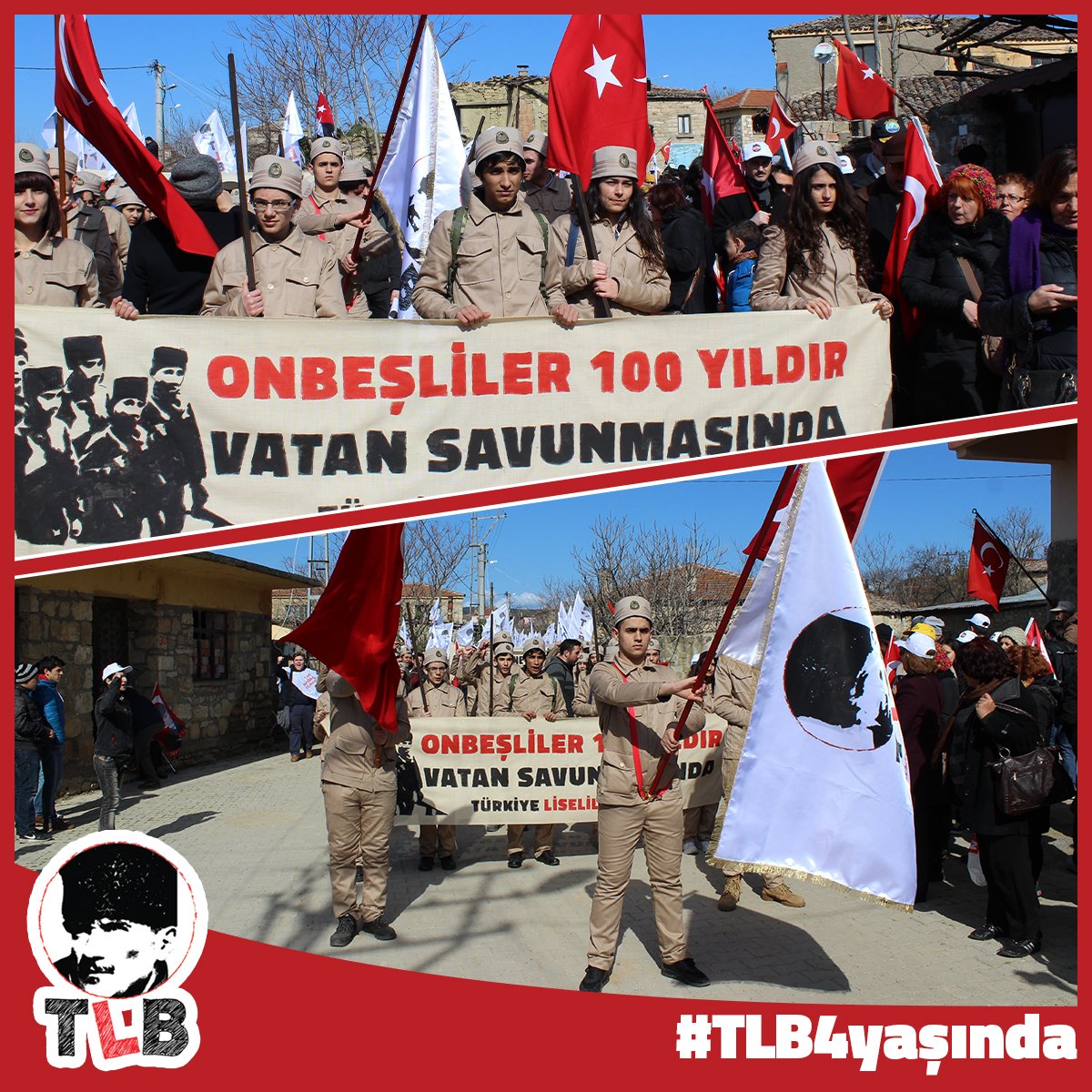 liselibirligi's tweet photo. 18 Mart 2015'de Çanakkale Zaferi'nin 100. yılında Çanakkale'deydik. Onbeşliler 100 yıldır vatan savunmasında! #TLB4Yaşında https://t.co/SKX9xs97Bf