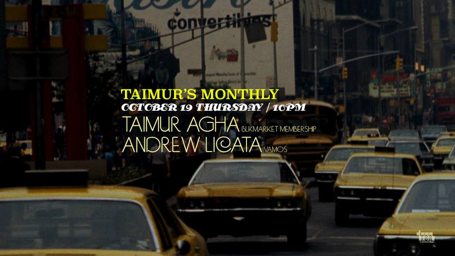 TBABrooklyn's tweet photo. Tonight @ 10pm! #BlkmarketMembership co-founder @TaimurAgha's (#TheSelectors) monthly is back w/ #AndrewLicata (#VamosHavana) https://t.co/DJcv8sy0pY