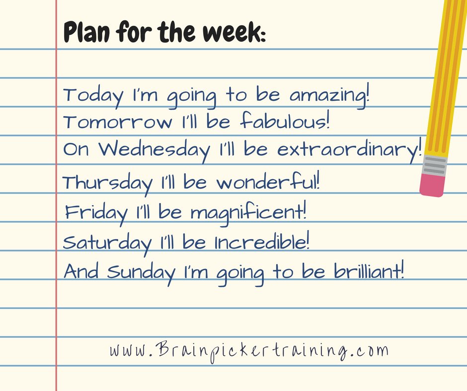 BrainpickerMrsG's tweet photo. #weekplanner #todolist #behappy https://t.co/NleXf9S1yA