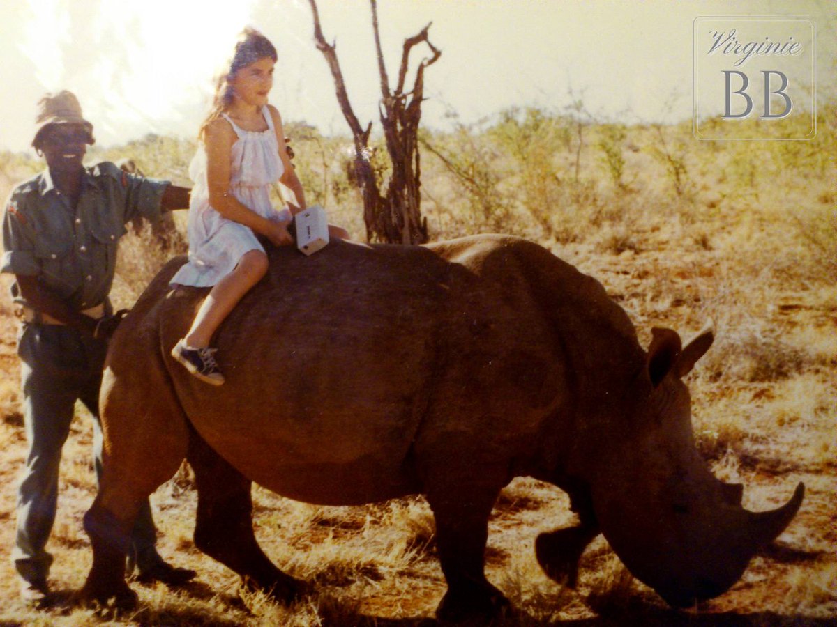 virginiebb's tweet photo. #ThrowbackThursday! Age 8: braving my #fears &amp; recording it. Never intend to stop!  #wanderlust #dare #rhino #kenya #travel #tbt https://t.co/Eta1ktgvWv