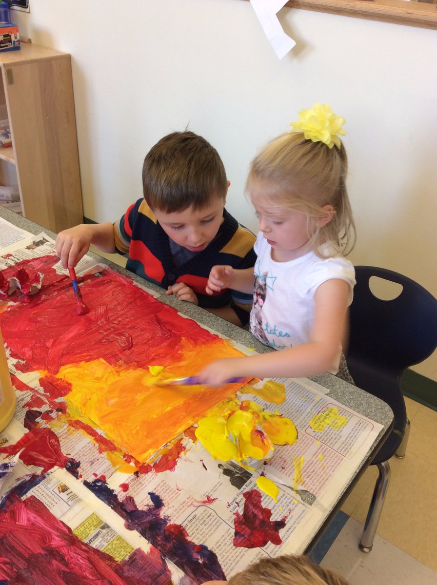 Ms. Terry's class worked collaboratively to create color-blending masterpieces. Great partner work and accompanying dialogue. <a href="/natickps/">Natick Public Schools</a>