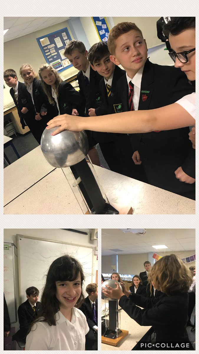Great fun with the van der Graaf generator in STEM club today! I was ecSTATIC to see so many students for the last session of the half-term😉
