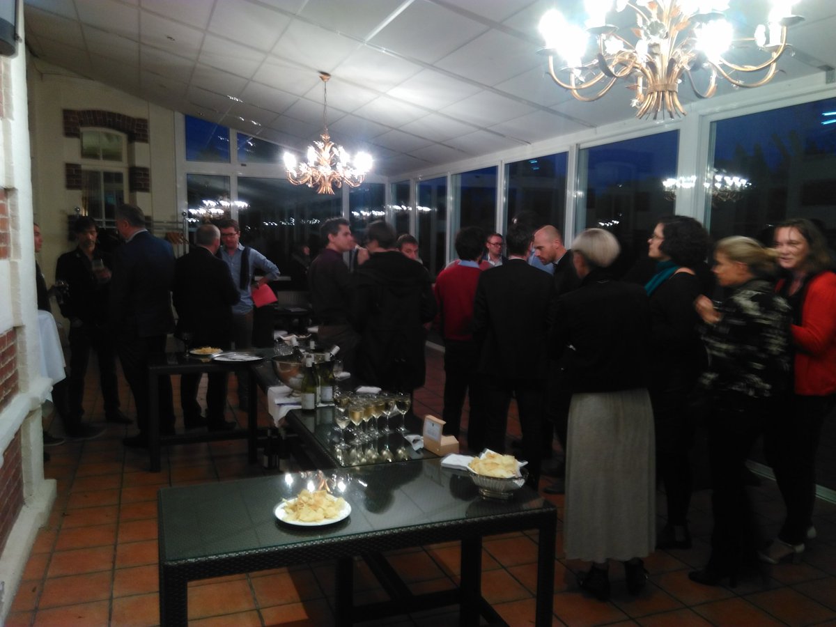 MrLaurentM's tweet photo. Ambiance conviviale pour échanges avec partenaires et post-incubés pour finir le 1er jour séminaire #incubes @Eurasante et #Euralimentaire https://t.co/H6LJiYlmYb