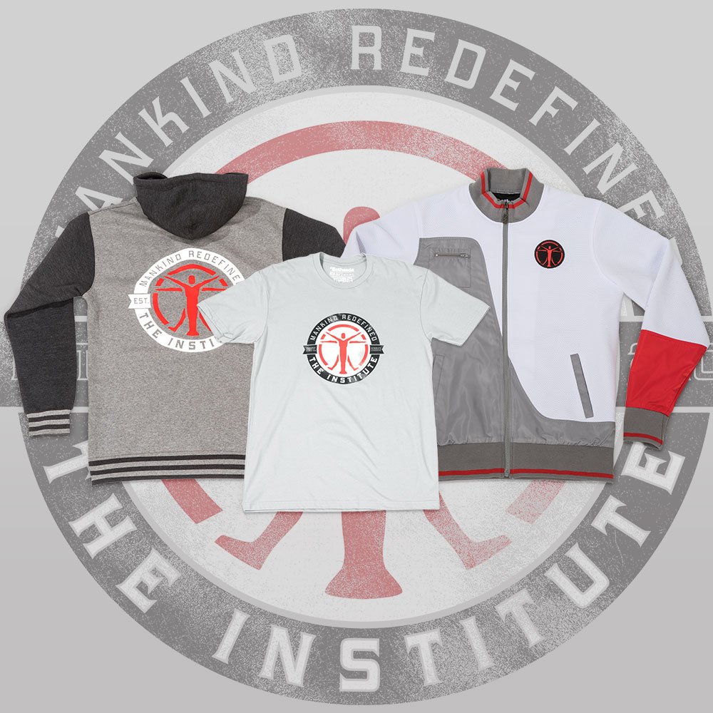 The Institute jacket, hoodie and t-shirt NOW available at the #Bethesda Store! store.bethsoft.com/apparel?brand=…