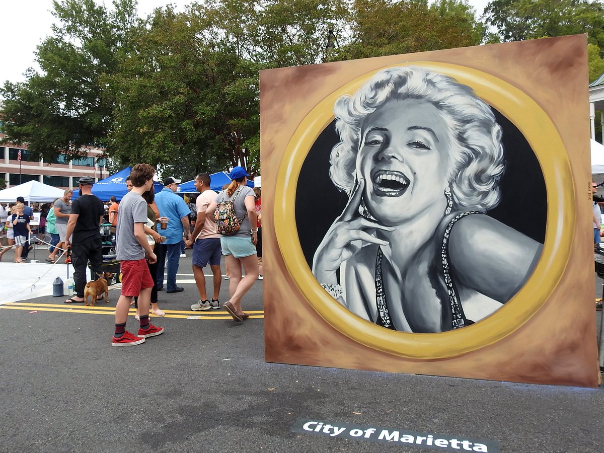 Anat Ronen (@anatronen) on Twitter photo Had a great time at <a href="/chalktoberfest/">Chalktoberfest</a> in Marietta, GA! Latex on particle board - one a day - 8'x8' each Had a great time at <a href="/chalktoberfest/">Chalktoberfest</a> in Marietta, GA! Latex on particle board - one a day - 8'x8' each