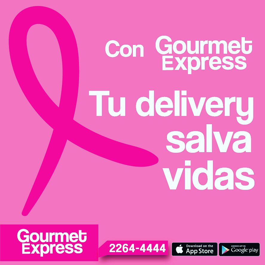 GourmetExpress's tweet photo. ¡AYÚDANOS EN ESTA LUCHA!

Este 19 de octubre, Gourmet Express DONARÁ EL 100% DEL COSTO DEL DELIVERY PARA LLEGAR A LA META DE 300 MAMOGRAFÍAS a beneficio de 14 comunidades vecinas a la Colonia Escalón.

#unetealacausa #cancerdemama #hospitaldelamujer #gourmetexpress https://t.co/CO8aMzE7rz