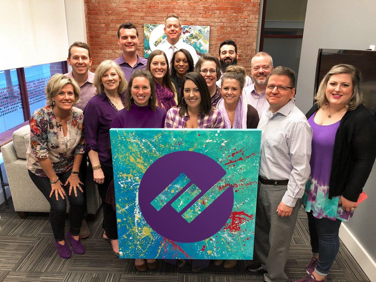 dentsuUSA's tweet photo. .@mitchcommgroup in purple today, taking a stand against bullying and supporting @glaadΒ π #DanSpiritDay #SpiritDay https://t.co/w3VmPjktkk