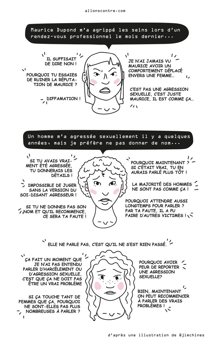 AllonsContre's tweet photo. Non, elle ne ment pas. Non, ce n’était pas sa faute. Non. 
Répondre aux attaques sur #metoo et #balancetonporc 
➡️https://t.co/EUAGtkKM5g https://t.co/qs04RnHizM