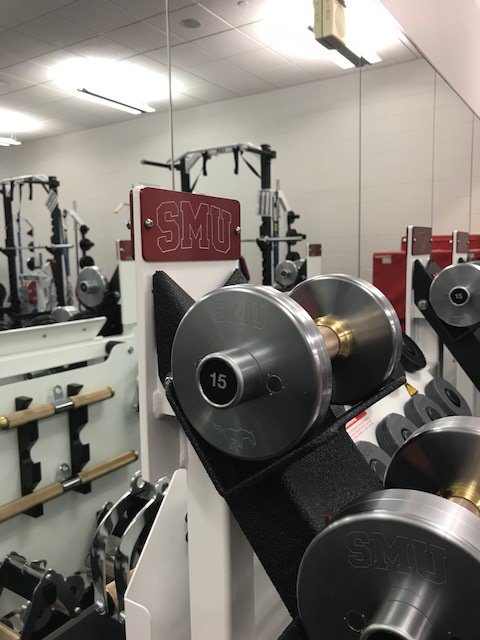CuVerro's tweet photo. Congrats to @blackironfit on their @SMU bball weight rm install! Bacteria-killing weights help keep athletes germ-free! #CuVerroKillsGerms https://t.co/TEE9aubQYm