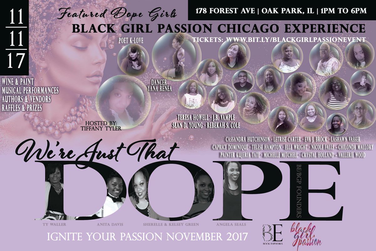 AuthorLetrise's tweet photo. Have you gotten your tickets yet for Black Girl Passion in Oak Park,IL? Details on flyer and event brite. #Books #DopeAuthors https://t.co/AeVF2H2PnM