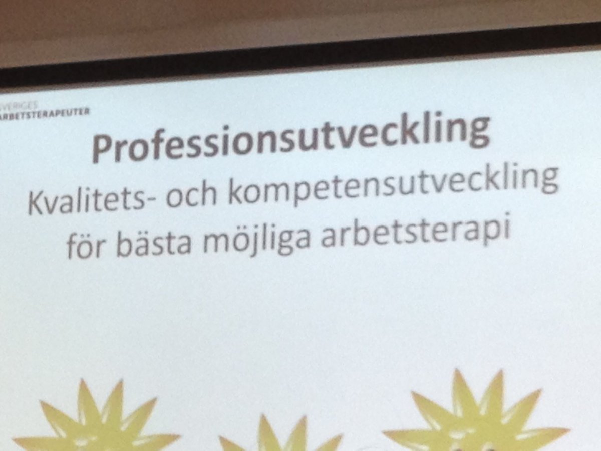 mrsLSjodin's tweet photo. Inspirerande och spännande dag om professionsutveckling. Föreläsningar och workshop i #arbetsterapi med länets #arbetsterapeuter https://t.co/bb8Kz62uAi