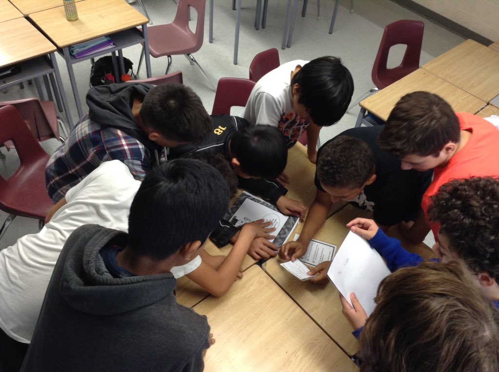 MsMa8's tweet photo. @HazelMcCallionS @PeelSchools Escape room boys vs. Girls. https://t.co/DJZlJQwSMc