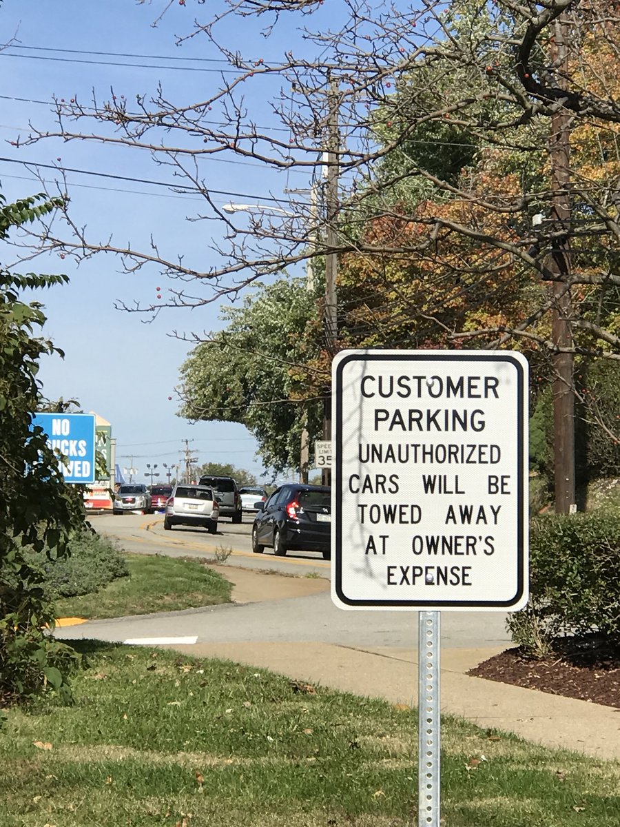 ExcelSignWorks's tweet photo. Beautiful morning to install some parking lot signs! Let us help your business Excel! #pittsburghsigns #parkinglotsigns https://t.co/v5VKEf2Ui1
