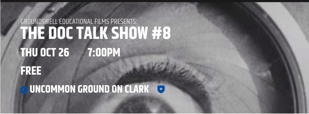 #DocTalkShow 8, Fight or Flight. Short docs & convo w/ filmmakers. @kartemquin @Liz_Kaar  eventbrite.com/e/the-doc-talk…”