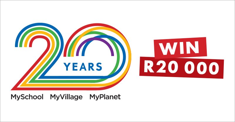 It’s our 20th BDay! We’ve been giving back, thanks to you! Tweet&amp;Win R20000:Use #MySchool20 to share who you support goo.gl/gpCrxa