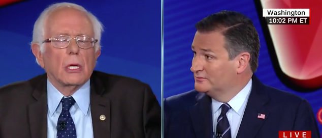 DailyCaller's tweet photo. ‘I Don’t Know’: Cruz Asks Bernie What The Difference Is Between Democrat And Socialists On Taxes [VIDEO] https://t.co/LiBhmDRn0k https://t.co/H1q7TGsirI