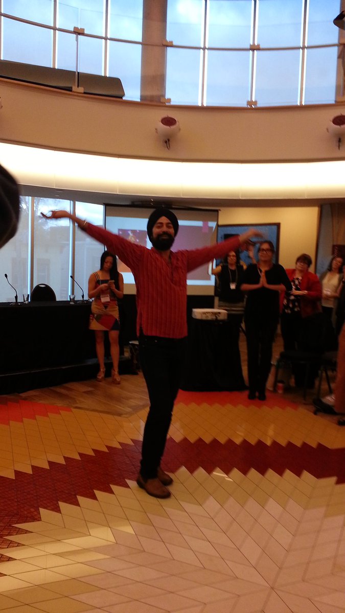 jennypierson14's tweet photo. Building bridges and Bollywood dancing with Kuljit Solji, soon much fun. #needsomewater #CNAL2017 https://t.co/XIkqeTY7la